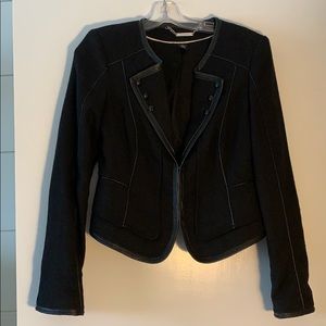 White House black market vegan trim jacket